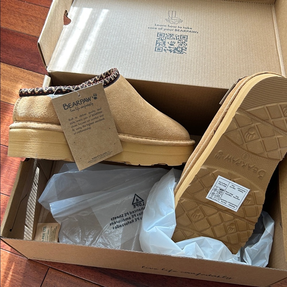 Bearpaw Martis Slipper waterproof Iced Coffee  NIB Size 8 - Picture 9 of 13